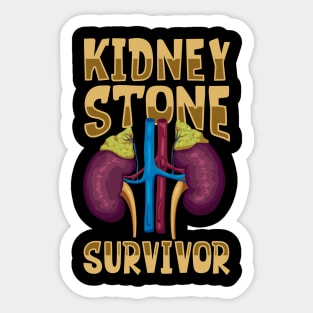 Kidney stone survivor Sticker